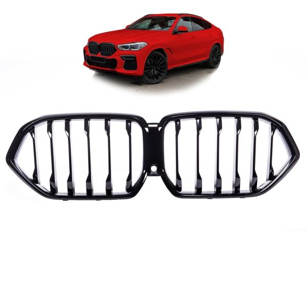 Sport Performance Kühlergrill schwarz hochglanz +Kamera passt passend für BMW X6 G06