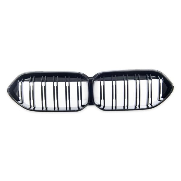 Set Sport Doppelsteg Kühlergrill schwarz Glanz passt passend für BMW 2er F44 Grand Coupe