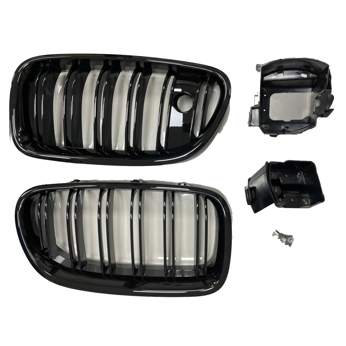 Gloss Black Dual Line Grille passend für BMW 5 Series F10 F11 2010-2018 – Bild 3