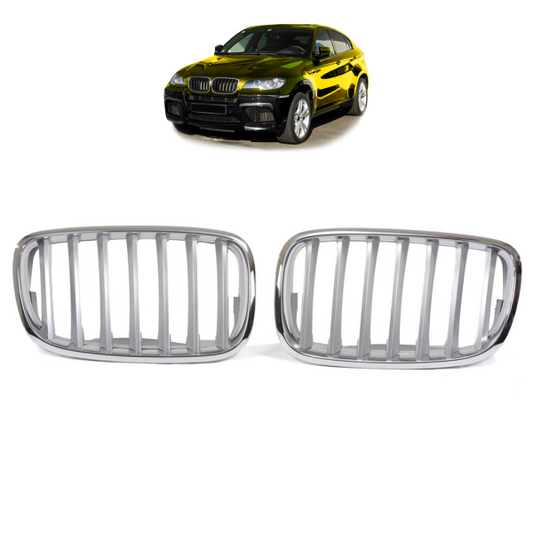 Kühlergrill / Sportgrill chrom passend für BMW X5 E70 X6 E71 E72  08-14 alle Modelle