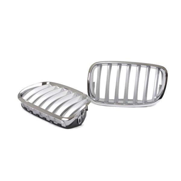 Kühlergrill / Sportgrill chrom passend für BMW X5 E70 X6 E71 E72  08-14 alle Modelle
