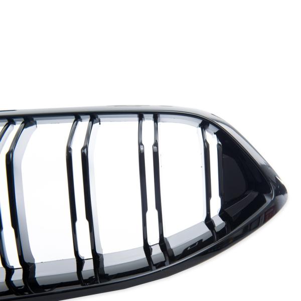 Passend für BMW 8ER G14 G15 G16 KÜHLERGRILL DOPPELSTEG GLANZ SCHWARZ 2018-2022