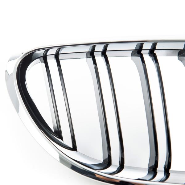 Sportgrill Kühlergrill kompatibel mit passend für BMW 6er F12 / F13 11-18 Chrom schwarz