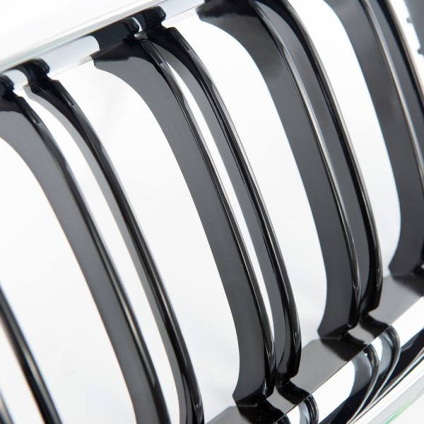 Sportgrill Kühlergrill kompatibel mit passend für BMW 6er F12 / F13 11-18 Chrom schwarz