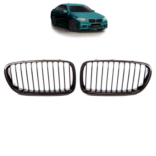 Sportgrill Kühlergrill kompatibel mit passend für BMW 5er F10 / F11 10-18 Carbon Look