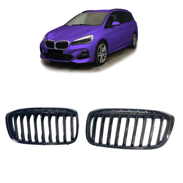 Sportgrill Kühlergrill kompatibel mit passend für BMW 2er F45 / F46 18-21 glanz schwarz