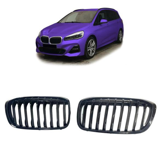 Sportgrill Kühlergrill kompatibel mit passend für BMW 2er F45 / F46 18-21 glanz schwarz