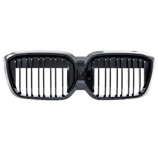 Sportgrill Kühlergrill kompatibel mit passend für BMW iX3 G08 21- glanz schwarz
