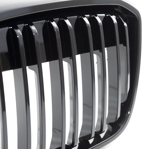 Sportgrill Kühlergrill kompatibel mit passend für BMW iX3 G08 21- glanz schwarz