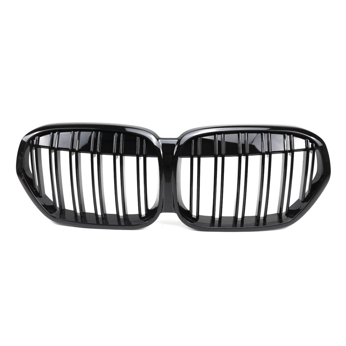 passend für BMW X1 F48 LCI 2019-2022 Gloss Black Double Line Front Grille – Bild 2