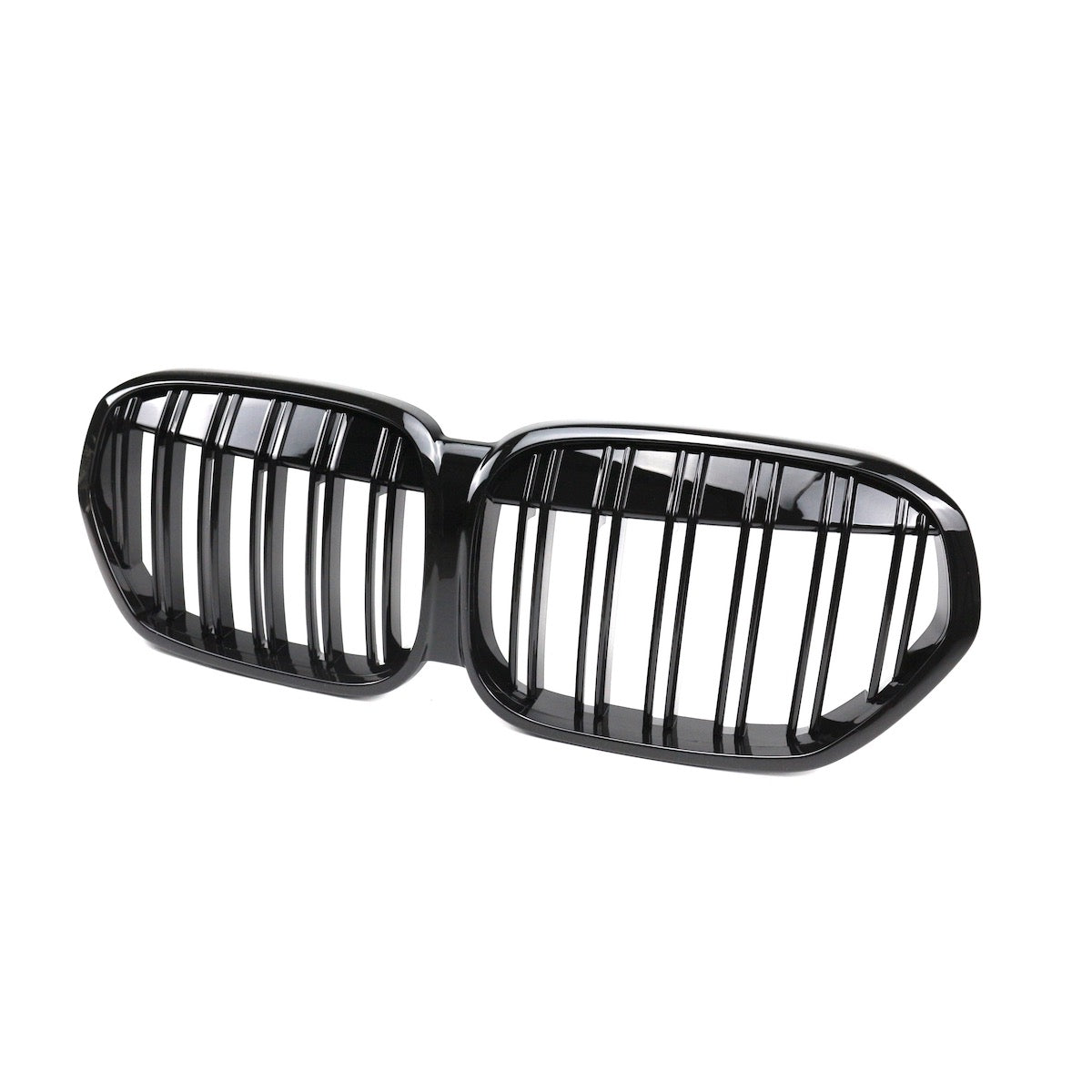 passend für BMW X1 F48 LCI 2019-2022 Gloss Black Double Line Front Grille – Bild 3