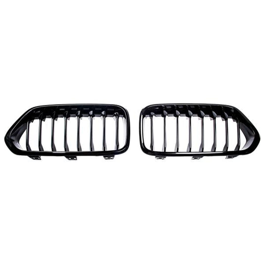 Sportgrill Kühlergrill kompatibel mit passend für BMW X2 F39 17-23 glanz schwarz
