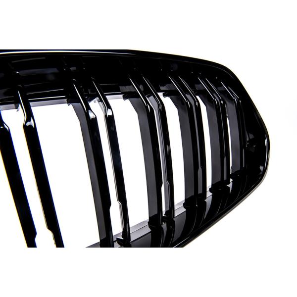 Sportgrill Kühlergrill Doppelsteg kompatibel mit passend für BMW X2 F39 17-23 glanz schwarz