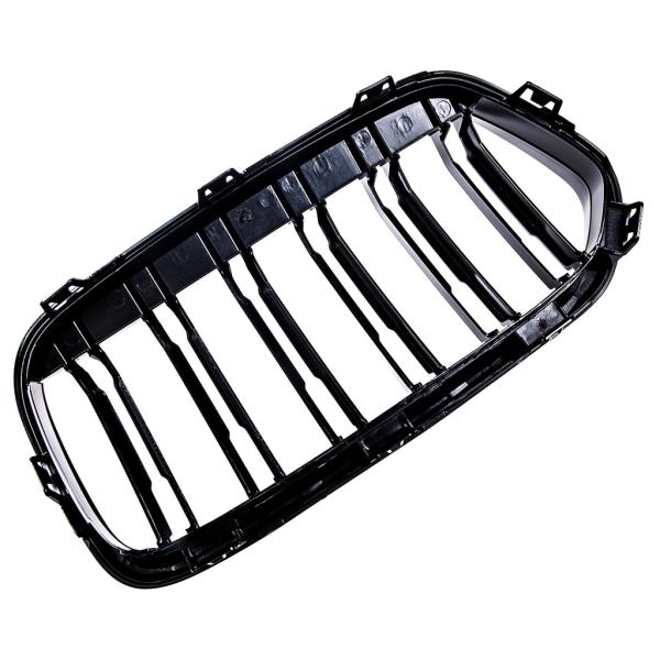 Sportgrill Kühlergrill Doppelsteg kompatibel mit passend für BMW X2 F39 17-23 glanz schwarz