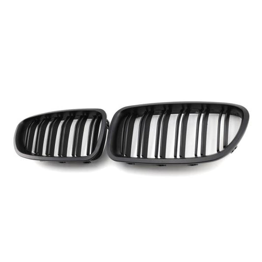 Sportgrill Kühlergrill Doppelsteg kompatibel mit passend für BMW 5er E39 95-03 matt schwarz