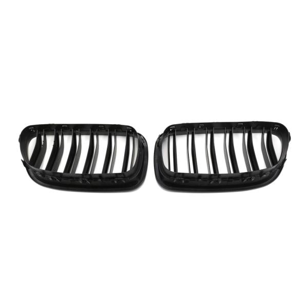 Sportgrill Kühlergrill Doppelsteg kompatibel mit passend für BMW 5er E39 95-03 matt schwarz