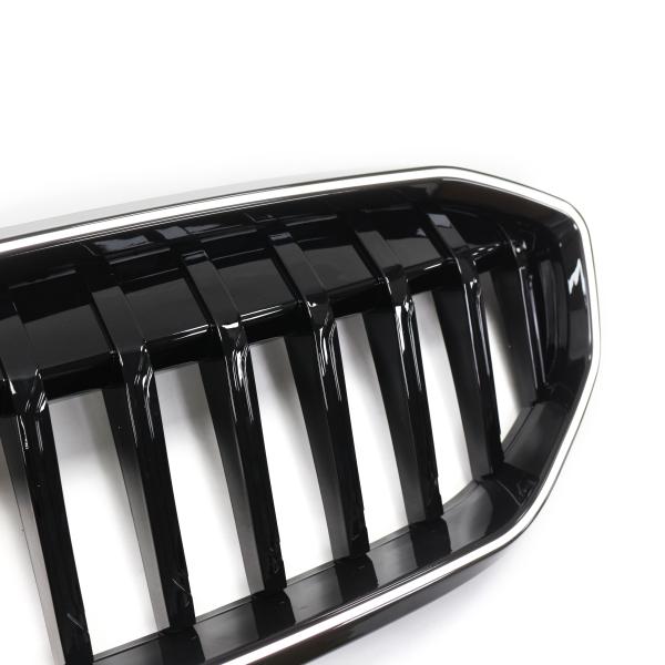 LED-Kühlergrill mit einer Lamelle in Hochglanz schwarz passend für BMW 3er G20 G21 19-22