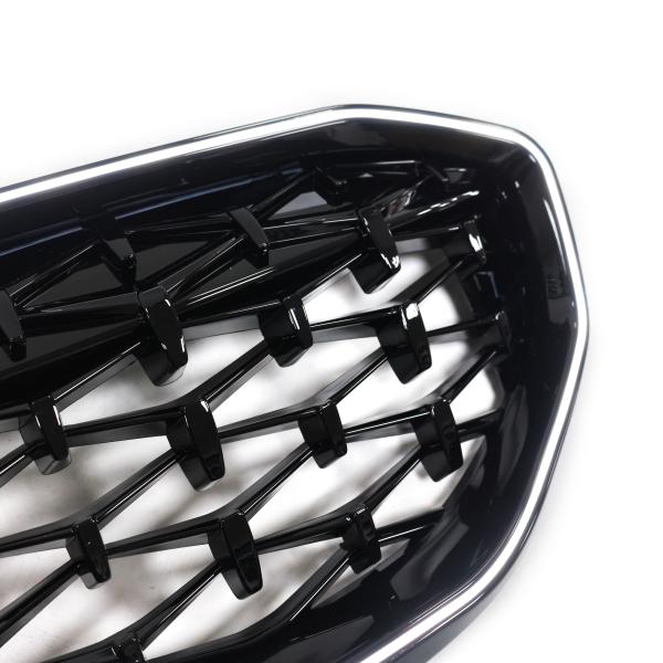 LED-Kühlergrill  Schwarz Glanz passt passend für BMW 3er G20 G21 19-22