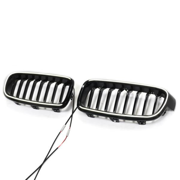 LED KÜHLERGRILL GRILL passend für BMW 3ER F30 F31 AB 11-19 SCHWARZ GLANZ
