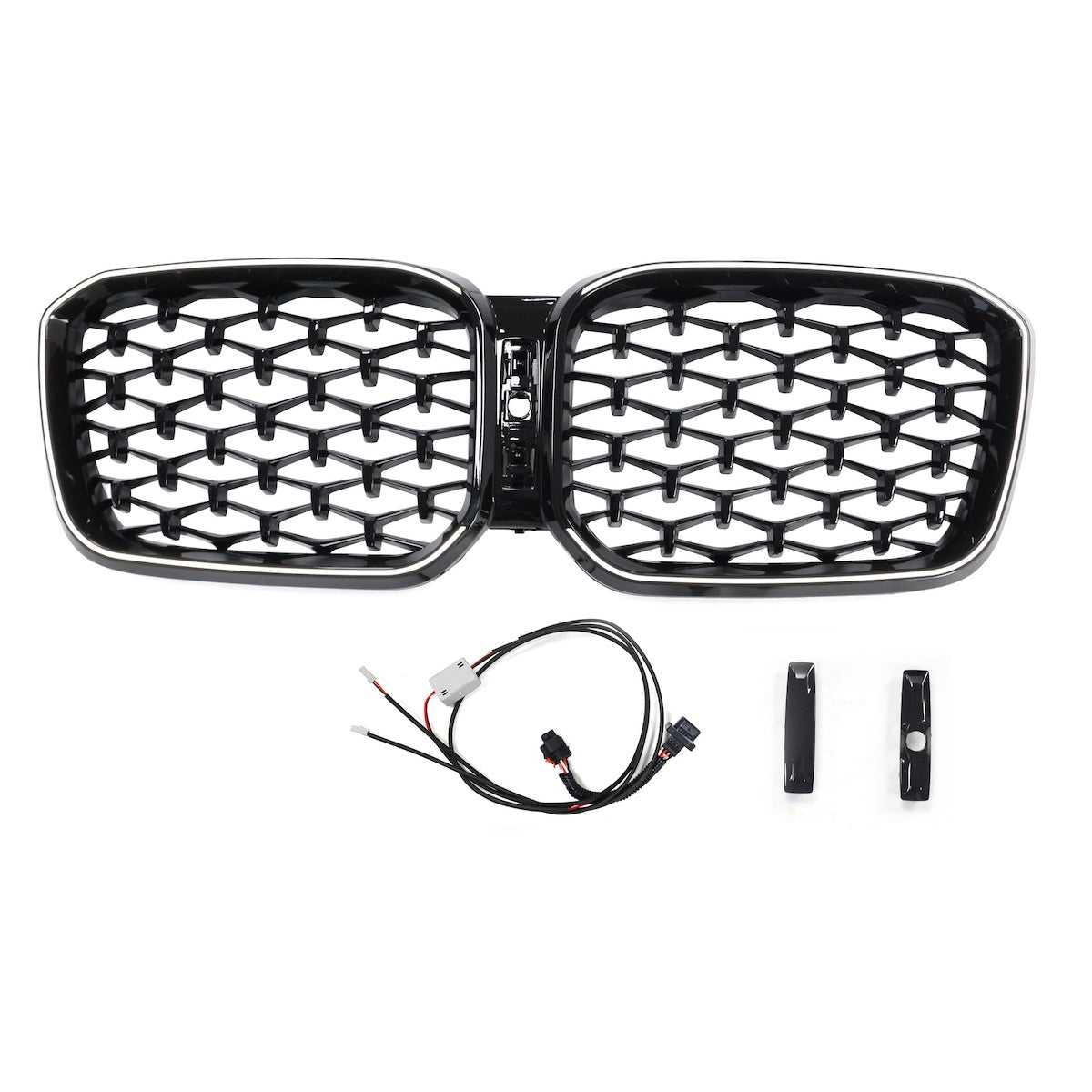 LED Diamond Gloss Black Grille passend für BMW X3 G01 LCI 2023+ – Bild 1