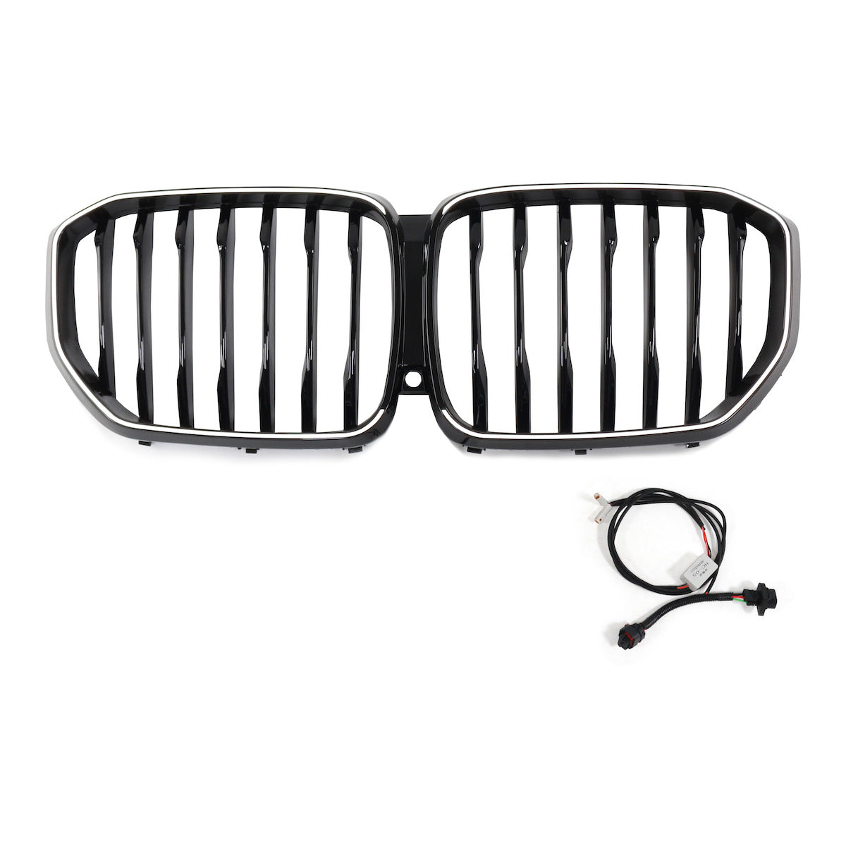 LED Single Slat Gloss Black Front Grille passend für BMW X5 G05 2019-Present – Bild 2