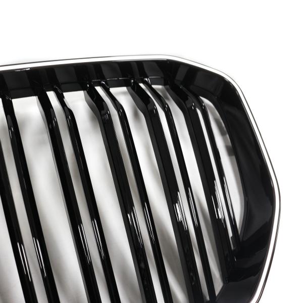 LED-Doppellamellen-Kühlergrill in Schwarz glänzend passend für BMW X5-Serie G05 ab 18
