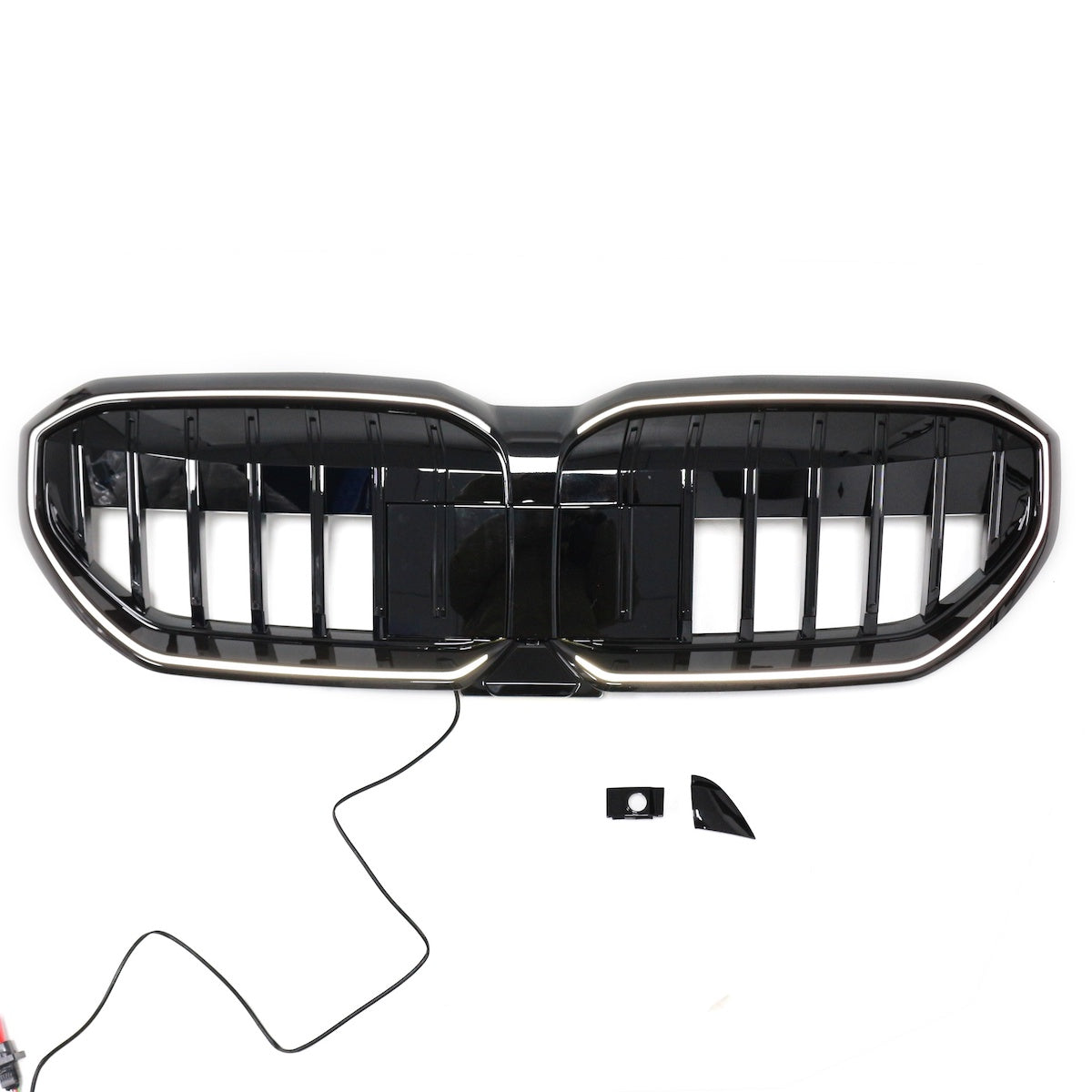 LED Single Slat Gloss Black Grille passend für BMW 5 Series G60 G61 2023-> – Bild 1