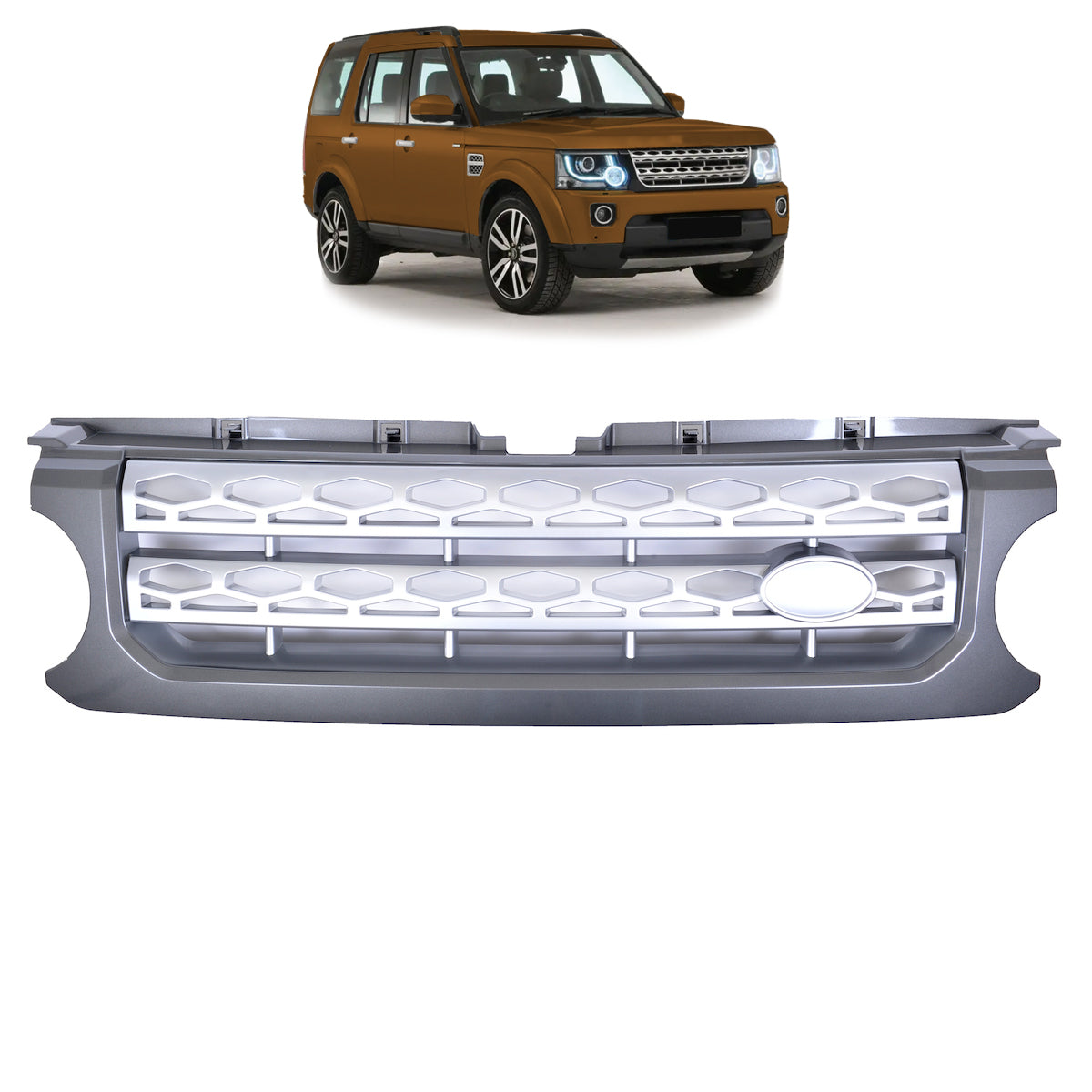 Sport Grille Grey & Silver passend für Land Rover Discovery IV L319 2010-2013 – Bild 1