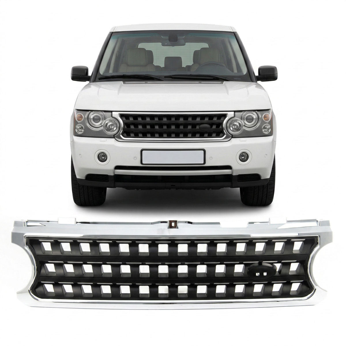 Sport Grille Chrome & Black passend für Land Rover Range Rover III 2006-2010 – Bild 1