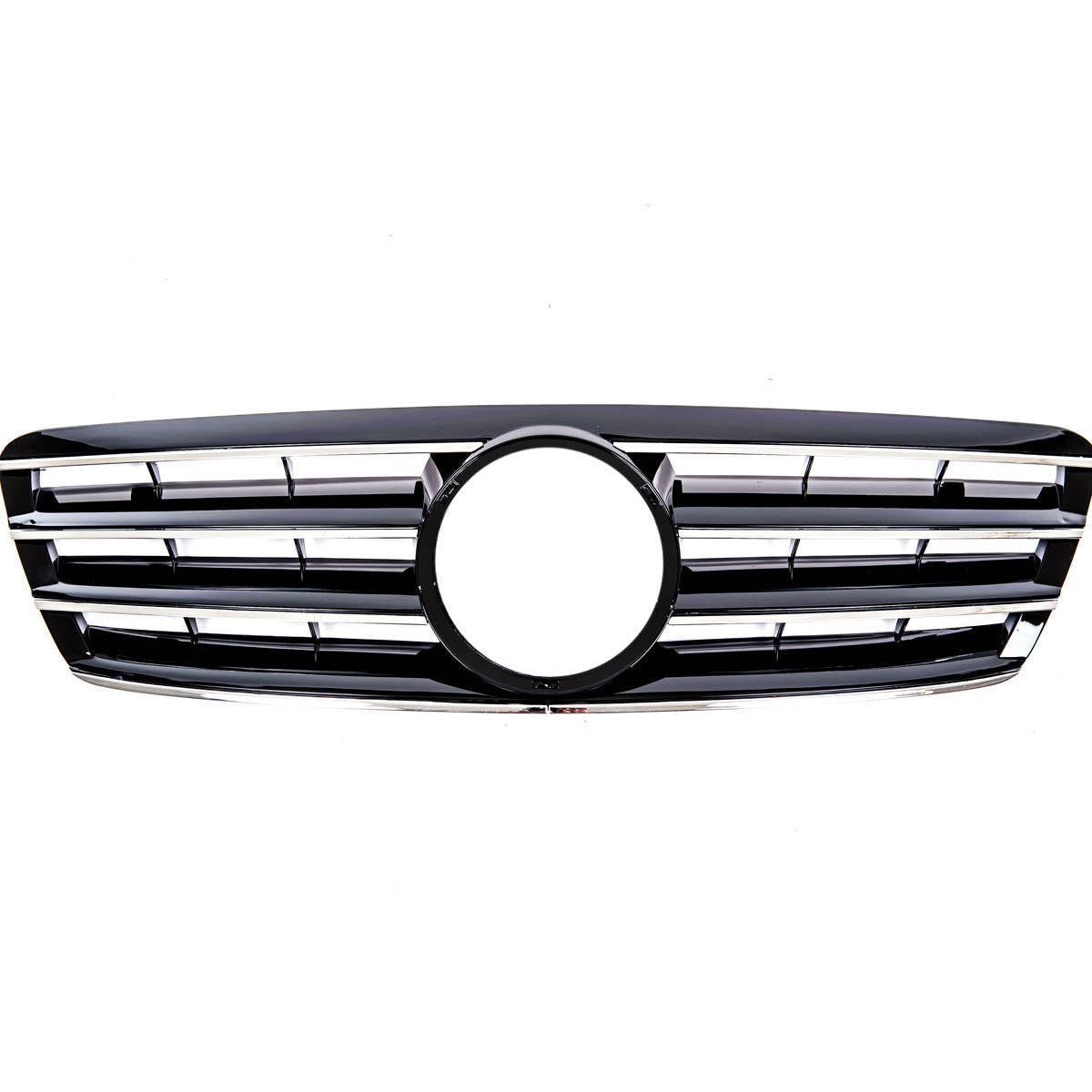 Front Grille Chrome & Black 4S passend für Mercedes C-Class W203 2000-2007 – Bild 5