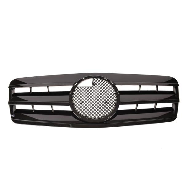 Passt für CLK W208 C208 A208 Gitter Grill Kühlergrill Schwarz glänzend 1997-2003