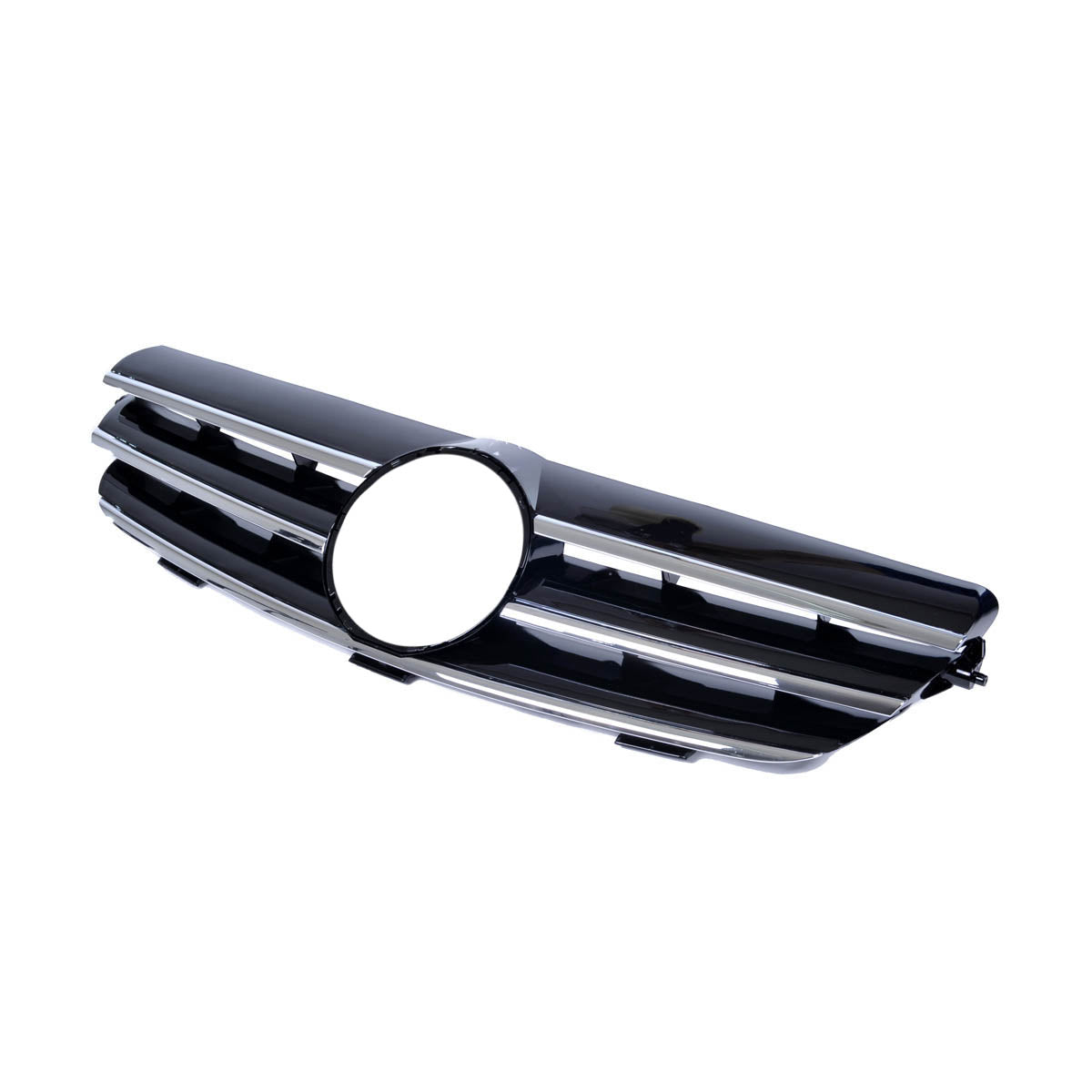 Front Grille Gloss Black & Chrome passend für Mercedes CLK W209 2002-2009 – Bild 3