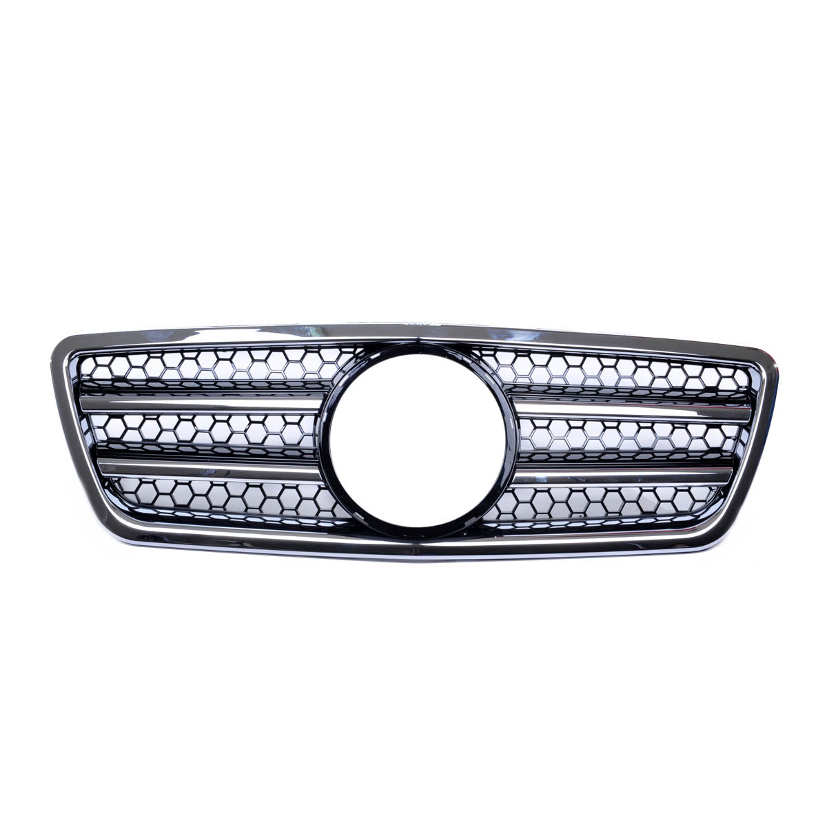 Front Grille Chrome & Black passend für Mercedes E-Class W210 1999-2002 – Bild 2