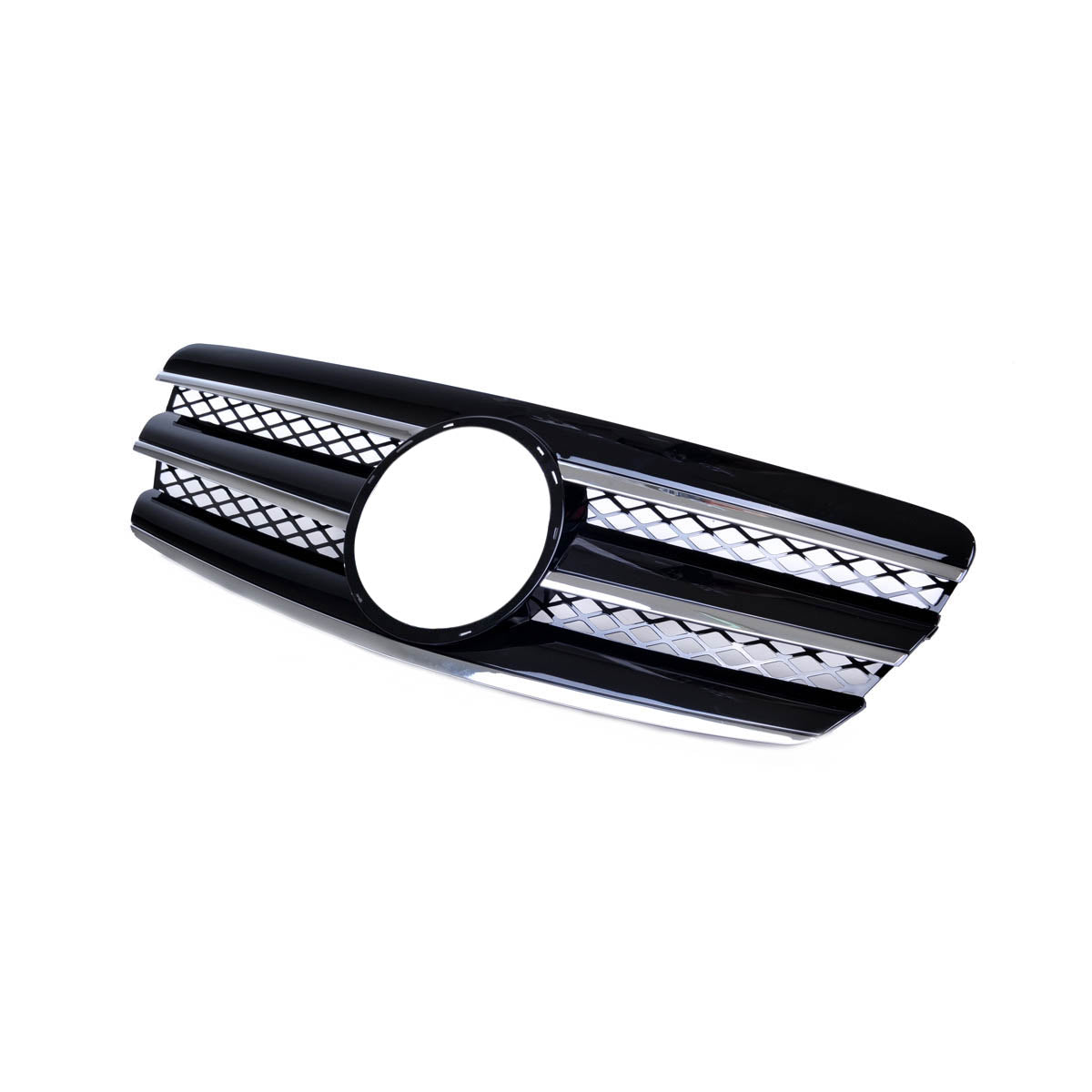 Front Grille Gloss Black & Chrome passend für Mercedes E-Class W211 2002-2006 – Bild 3
