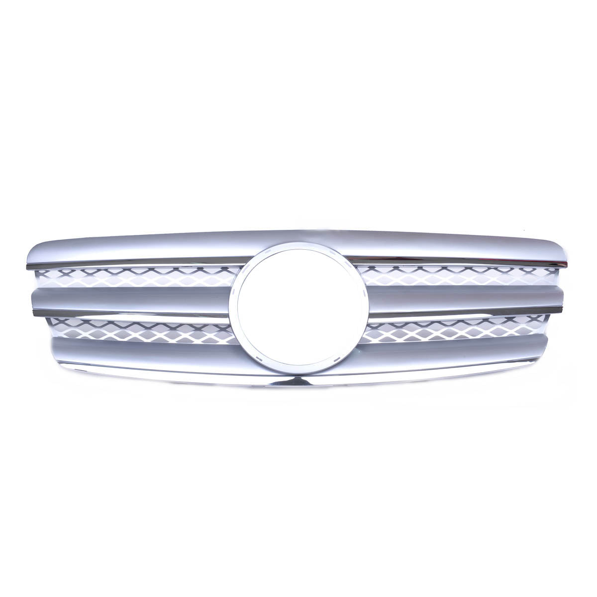 Silver Front Grille passend für Mercedes E-Class W211 Sedan Estate 2002-2006 – Bild 2