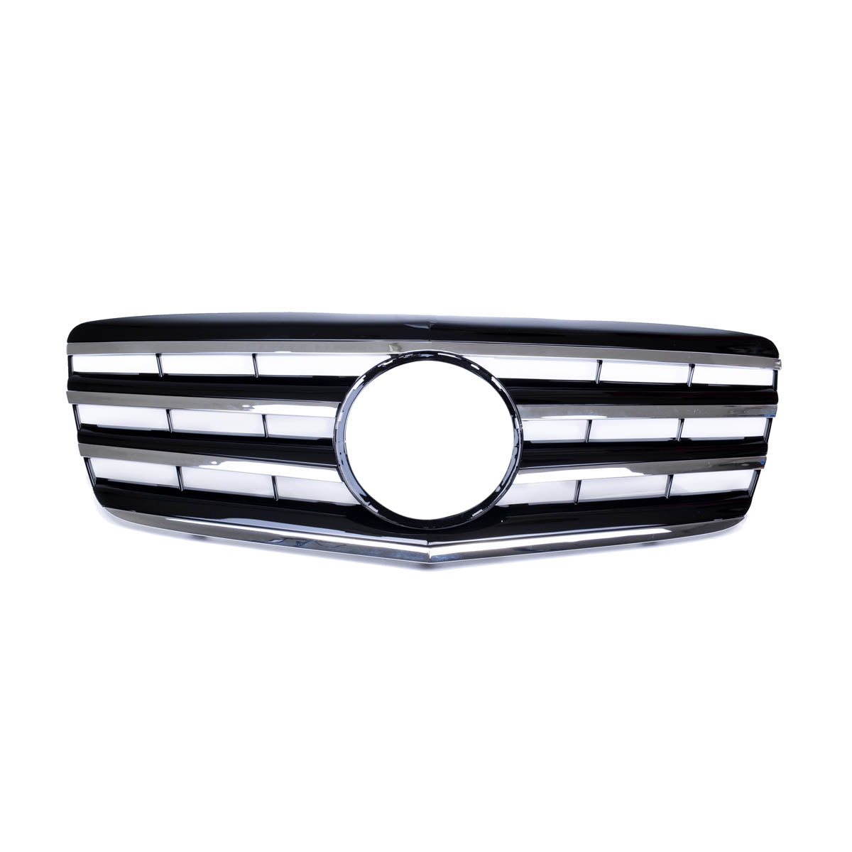Front Grille Chrome & Black passend für Mercedes E-Class W211 2006-2009 – Bild 2