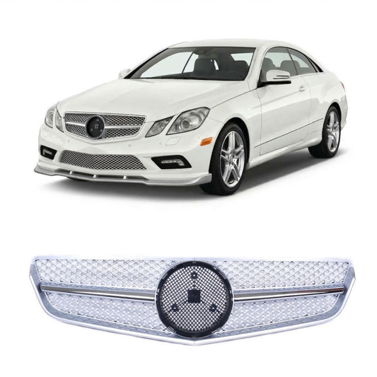 Sport Grille Chrome & Silver passend für Mercedes E-Class C207 A207 2009-2013 – Bild 1
