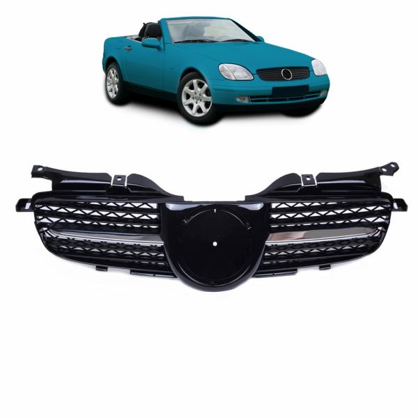 Grille de calandre noir / chrome adaptée pour Mercedes SLK R170 96-04
