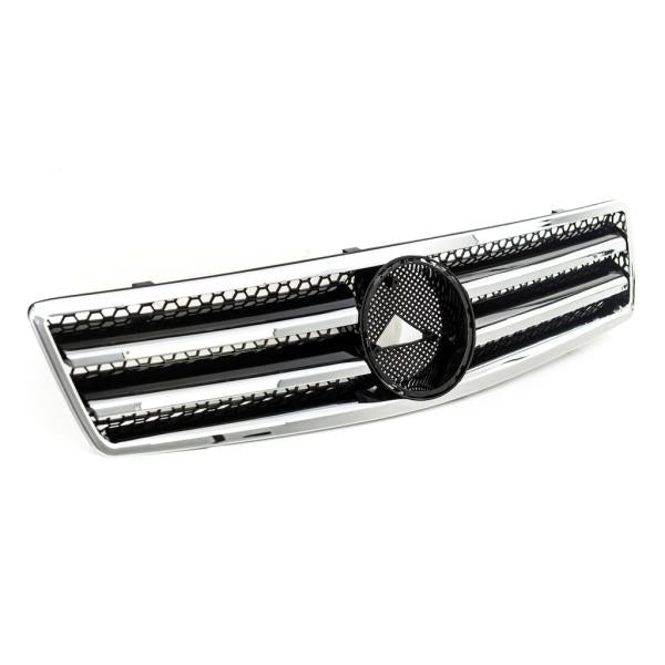 Sport Kühlergrill Chrom Schwarz glanz passend für Mercedes Benz SL (R129) ab 1989-2001