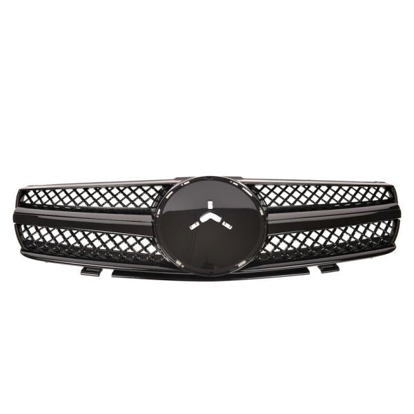 Sport Kühlergrill Schwarz glanz passend für Mercedes Benz SL (R230) Vorfacelift ab 01-05