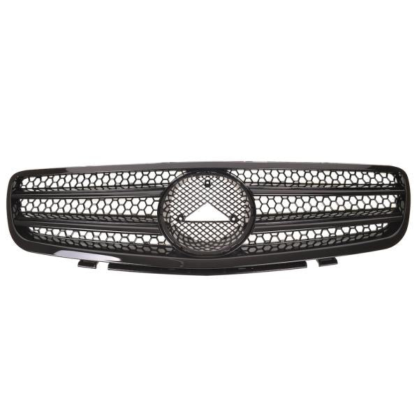 Sport Kühlergrill Schwarz glanz passend für Mercedes Benz SL (R230) Vorfacelift ab 01-05