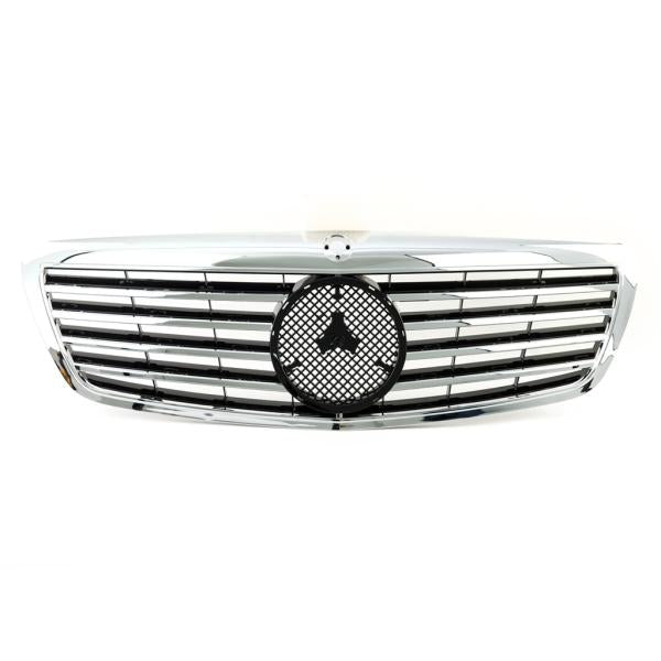 Sport Kühlergrill Chrom Silber passend für Mercedes Benz S-Klasse (W221) ab 2005-2006