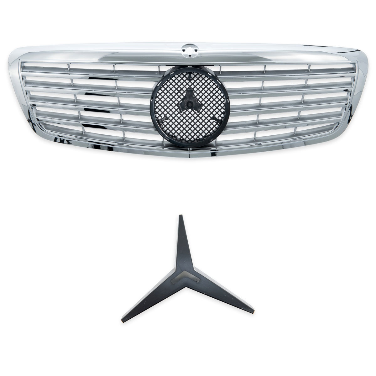 Sport Grille Chrome & Silver passend für Mercedes S-Class W221 2005-2009 – Bild 2