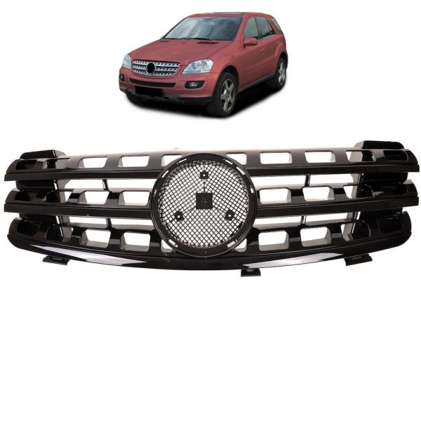 Calandre noir brillant adaptée pour Mercedes ML W164 05-08 phase 1