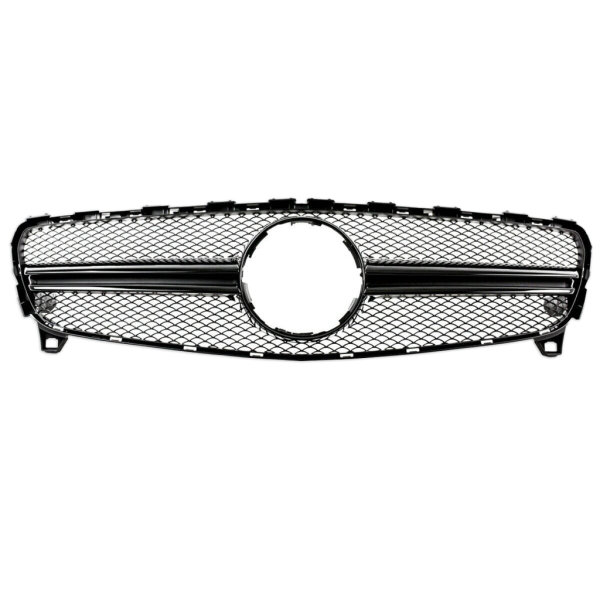 Kühlergrill Schwarz passt passend für Mercedes A-Klasse W176 Mopf ab 15-19 nicht A45 AMG