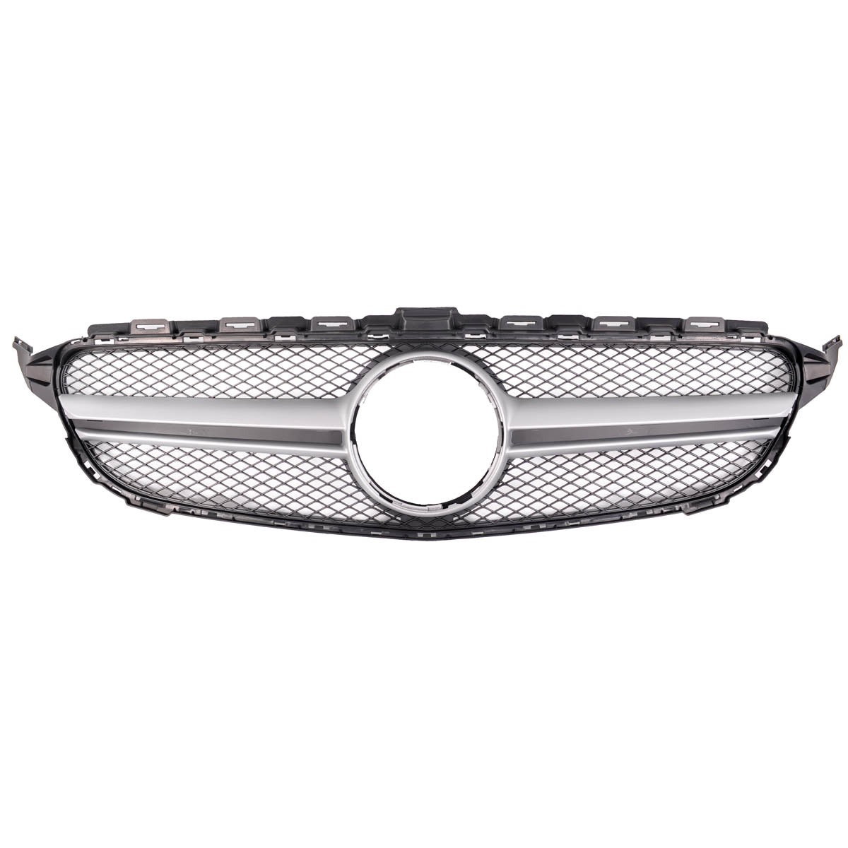 Front Grille Silver passend für Mercedes C-Class W205 Cabrio 2014-2018 – Bild 2