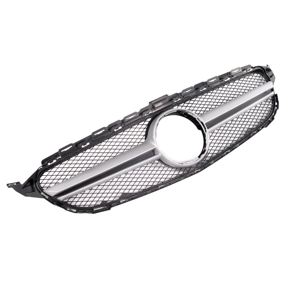 Front Grille Silver passend für Mercedes C-Class W205 Cabrio 2014-2018 – Bild 3