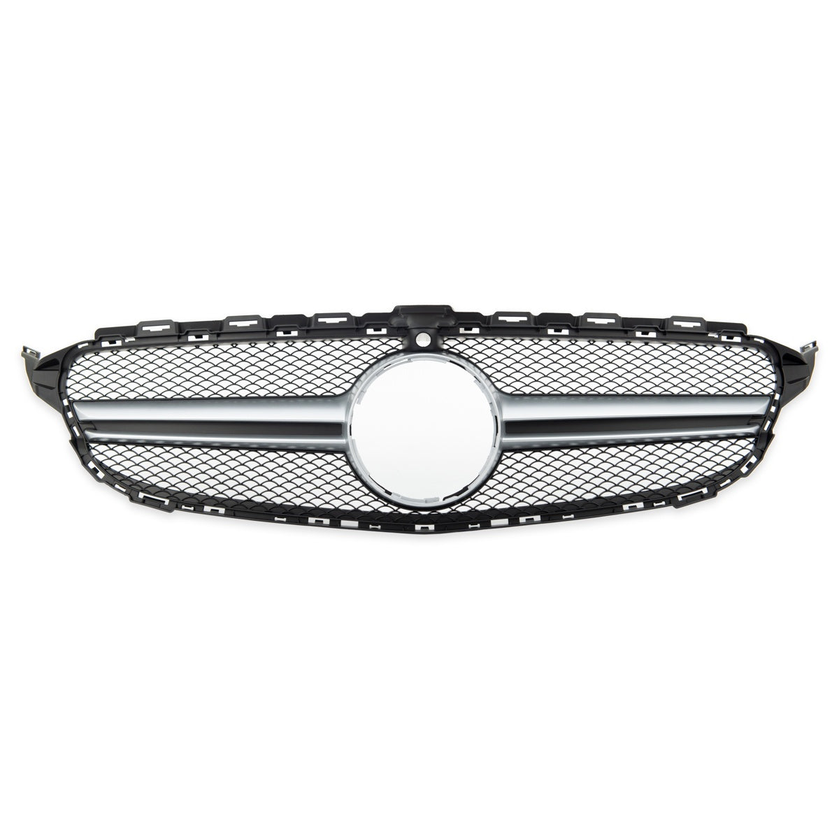 Front Grille Silver Cam passend für Mercedes C-Class W205 2014-2018 – Bild 2