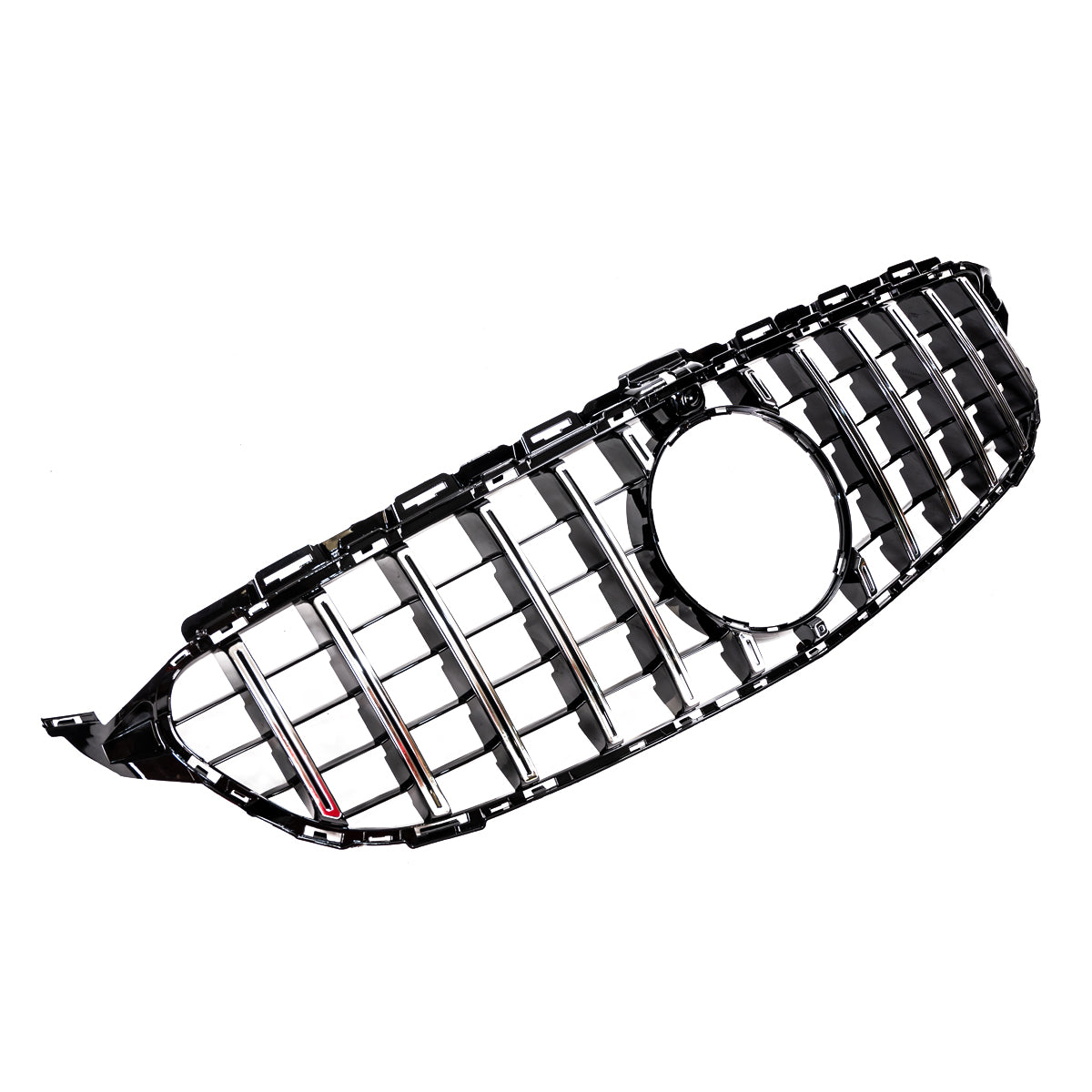 GT Chrome & Black Front Grille passend für Mercedes C-Class W205 S205 2014-2021 – Bild 4