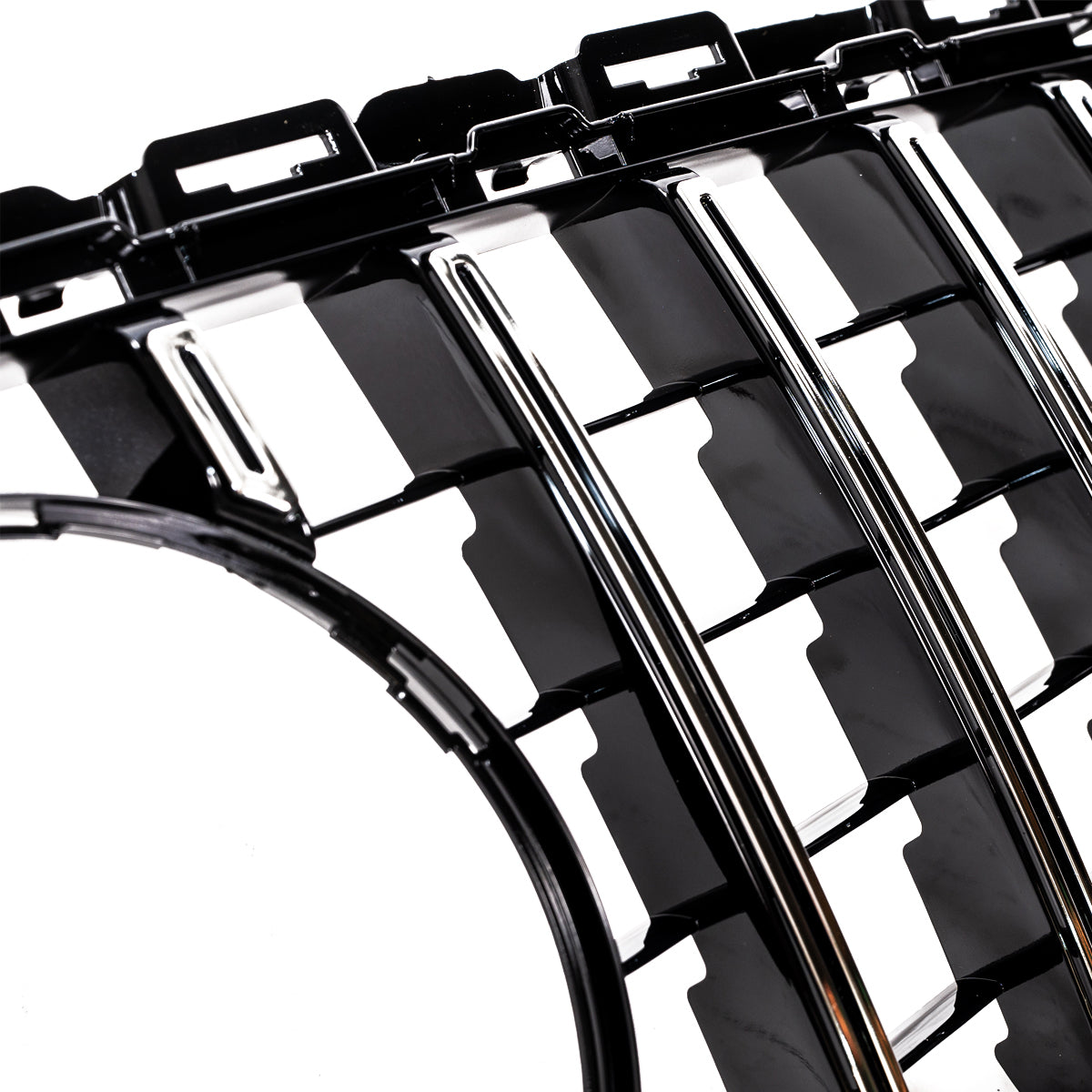 GT Chrome & Black Front Grille passend für Mercedes C-Class W205 S205 2014-2021 – Bild 5